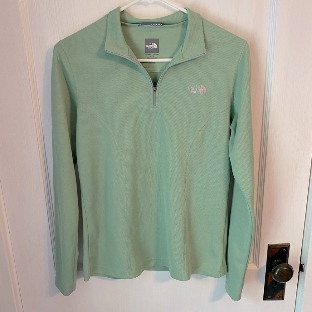 Mint green North Face lightweight pullover
